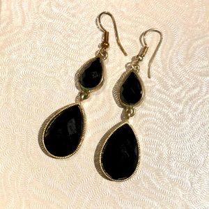 Drop Earrings Black Color